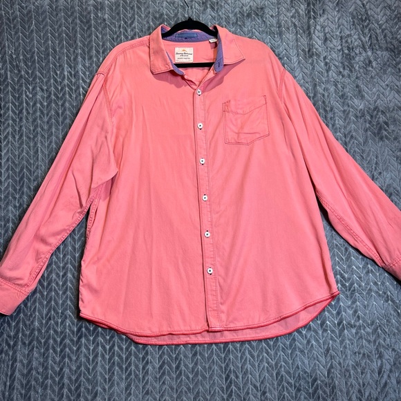 Tommy Bahama Other - Tommy Bahama Men’s Shirt Long Sleeve Size XL Salmon, Button Down, Weekend Casual